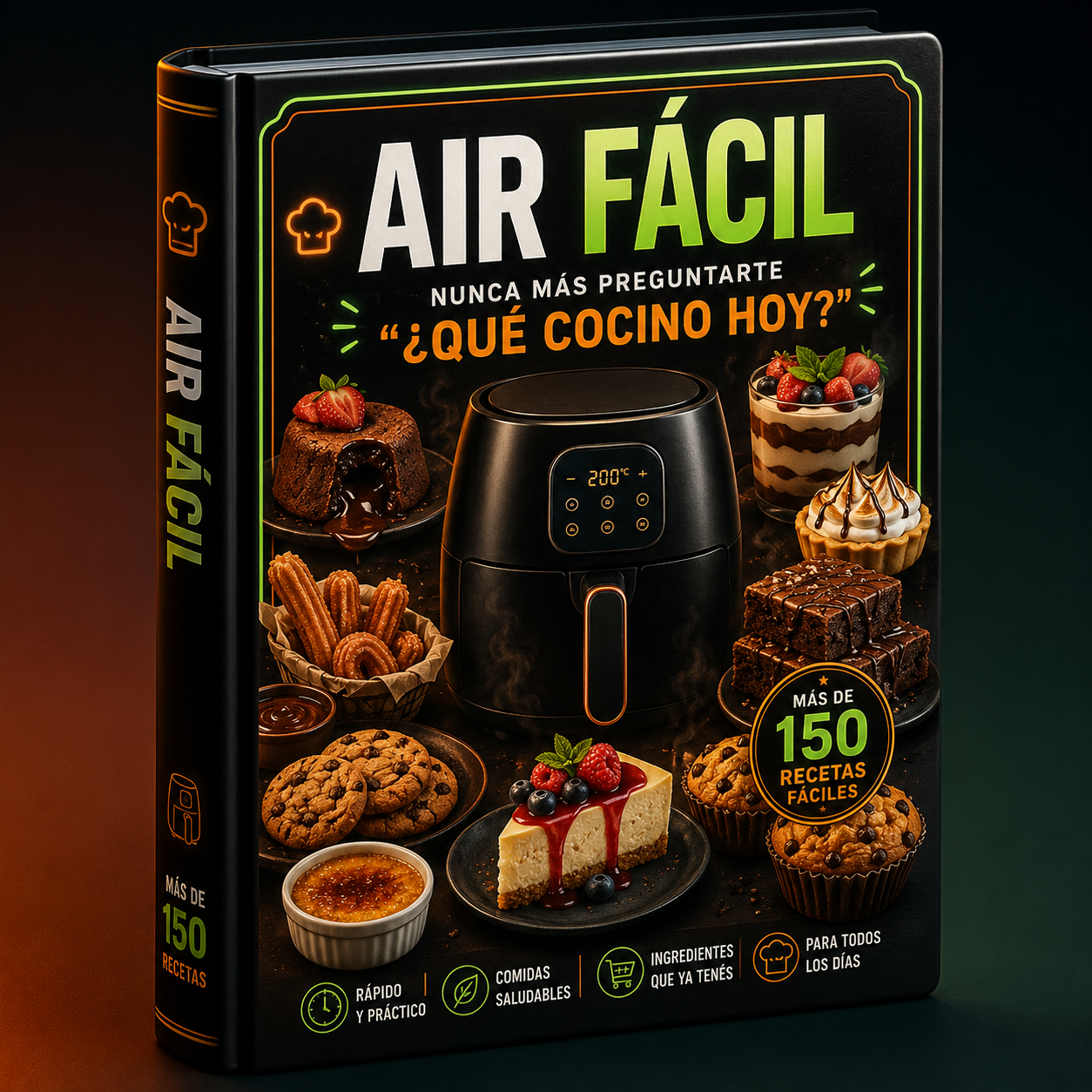AIR FÁCIL + 150 RECETAS PARA AIR FRYER + 5 BONOS EXCLUSIVOS