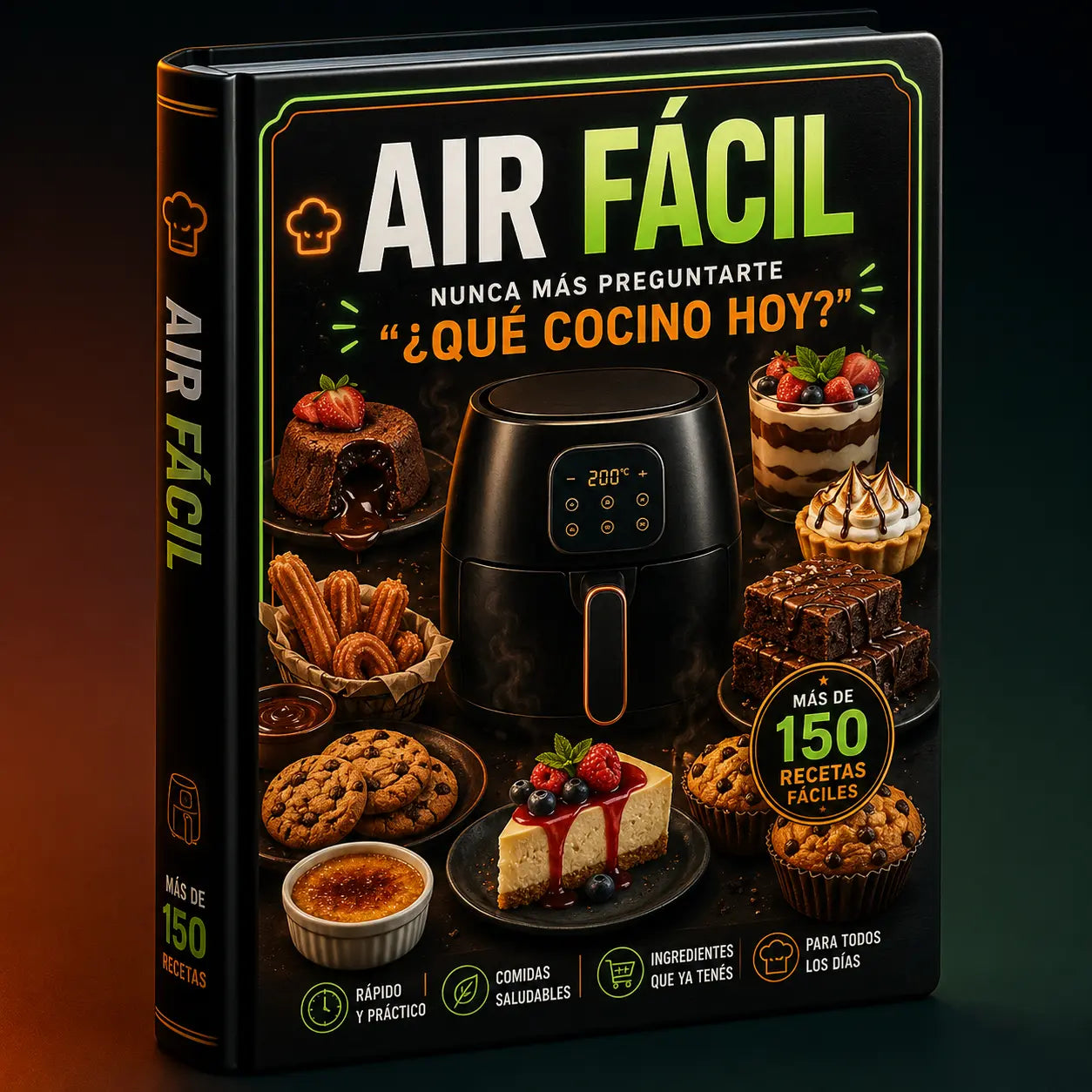 AIR FÁCIL + 150 RECETAS PARA AIR FRYER + 5 BONOS EXCLUSIVOS